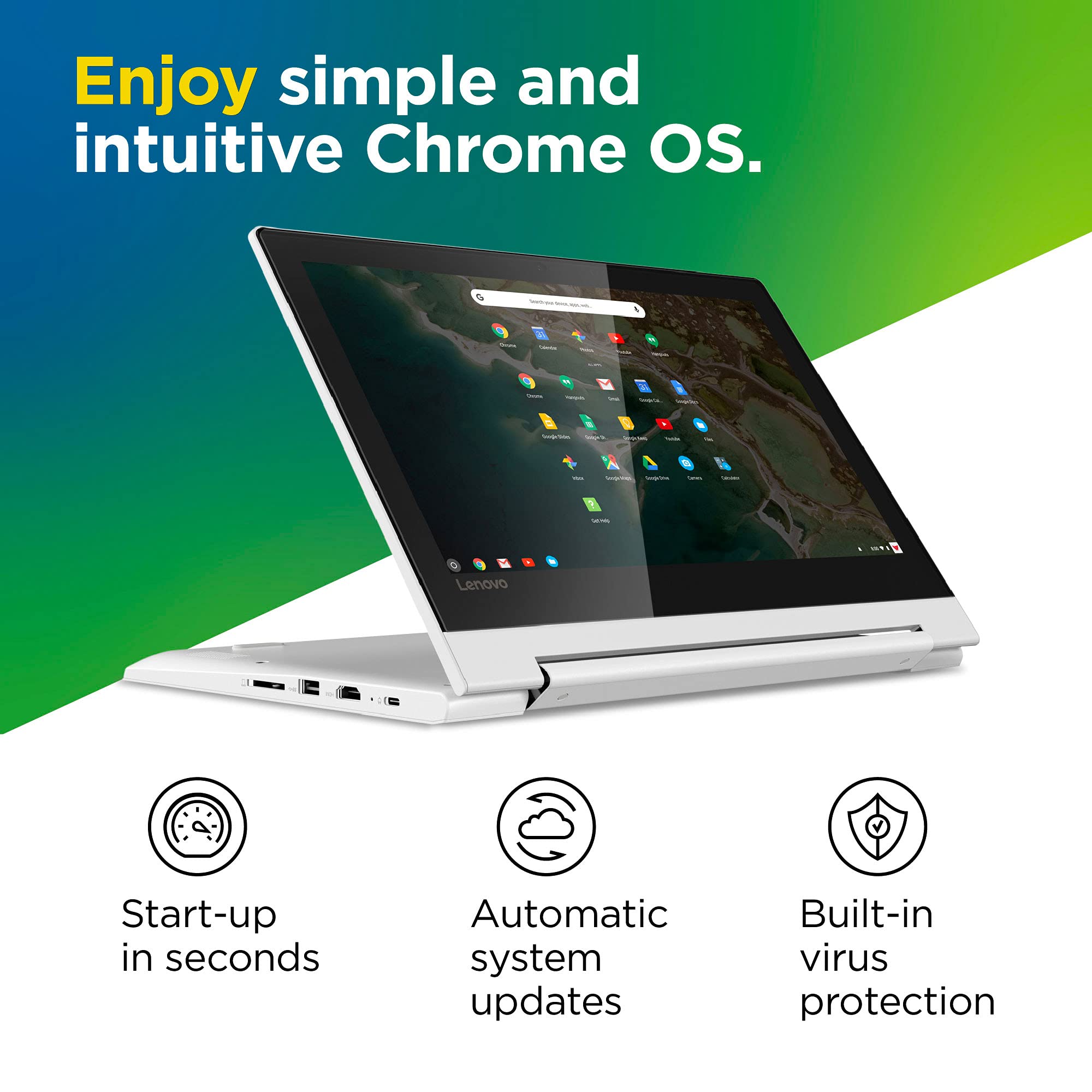 Lenovo Notebook Chromebook Flex 3 de 11,6 polegadas, HD de 11,6